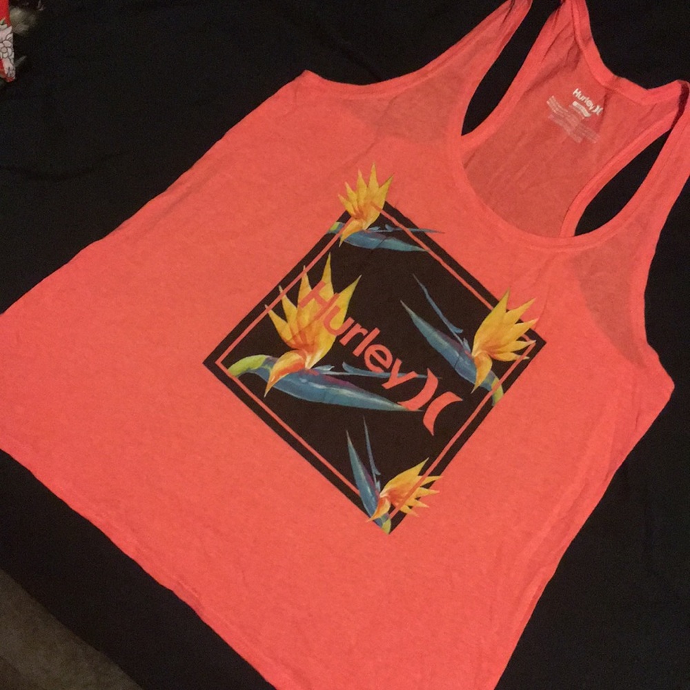 Hurley paradise racer back tank, brand new